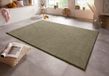Tapeso Modern fluweel effen vloerkleed Gloss - groen 160x240 cm