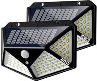 Zedar Buitenlamp met bewegingssensor op zonne energie - Zwart - 2 stuks