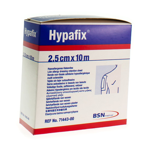 Hypafix 2 5cmx10m 1 stuks