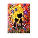 Diamond Pracht Creatives Diamond Painting Set, kattenmotief met bloemen en accessoires, knutselset voor kinderen vanaf 5 jaar