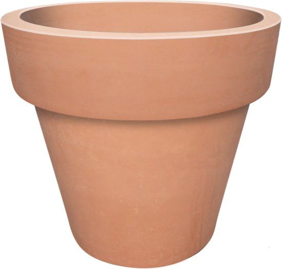 Merkloos Kauri Grote Ronde Terracotta Plantenbak Bloempot Prestige