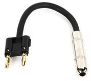 Hosa BNP-116BK 6 1/4" TS naar Dual Banana Speaker Adapter - Zwart
