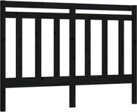 vidaXL Hoofdbord - 126x4x100 cm - Massief Grenenhout - Zwart