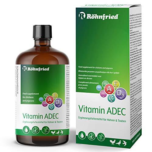 Röhnfried Vitamine ADEC 100 ml | Vitamineconcentraat | Voedersupplement voor de vitaminevoorziening van kippen, duiven en gevogelte