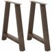 vidaXL Eettafelpoten A-vormig 2 stuks 70 x (72-73) cm staal