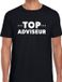 Bellatio Decorations Shoppartners Bv Top adviseur beurs/evenementen t-shirt zwart heren - dienstverlening/advies shirt maat XL