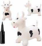 Sun Baby Springdier met pomp vanaaf 1 jaar - Stier - wit - max 50kg