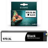 Evoke Compatible Ink for HP 970XL CN625AE Black Officejet Pro X451dw X476 X551dw
