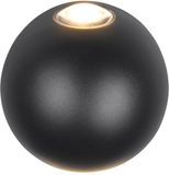 TRIO AVISIO - Wandlamp - Zwart mat - incl. 2x SMD 2W - Buitenverlichting - IP54