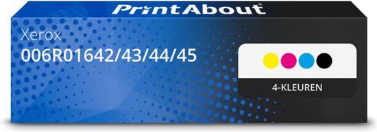 PrintAbout huismerk Toner 006R01642/43/44/45 4-kleuren Multipack geschikt voor Xerox
