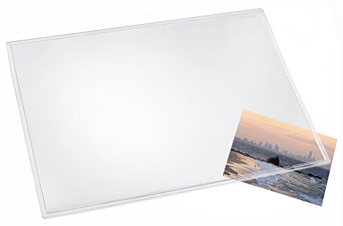Läufer 43700 Durella transparant glashelder, doorzichtige bureauonderlegger 50 x 70 cm