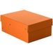 Originele FALKEN PureBox Pastel, Made in Germany, 100 mm hoog, DIN A5, Oranje, Opbergdoos met deksel van stevig karton