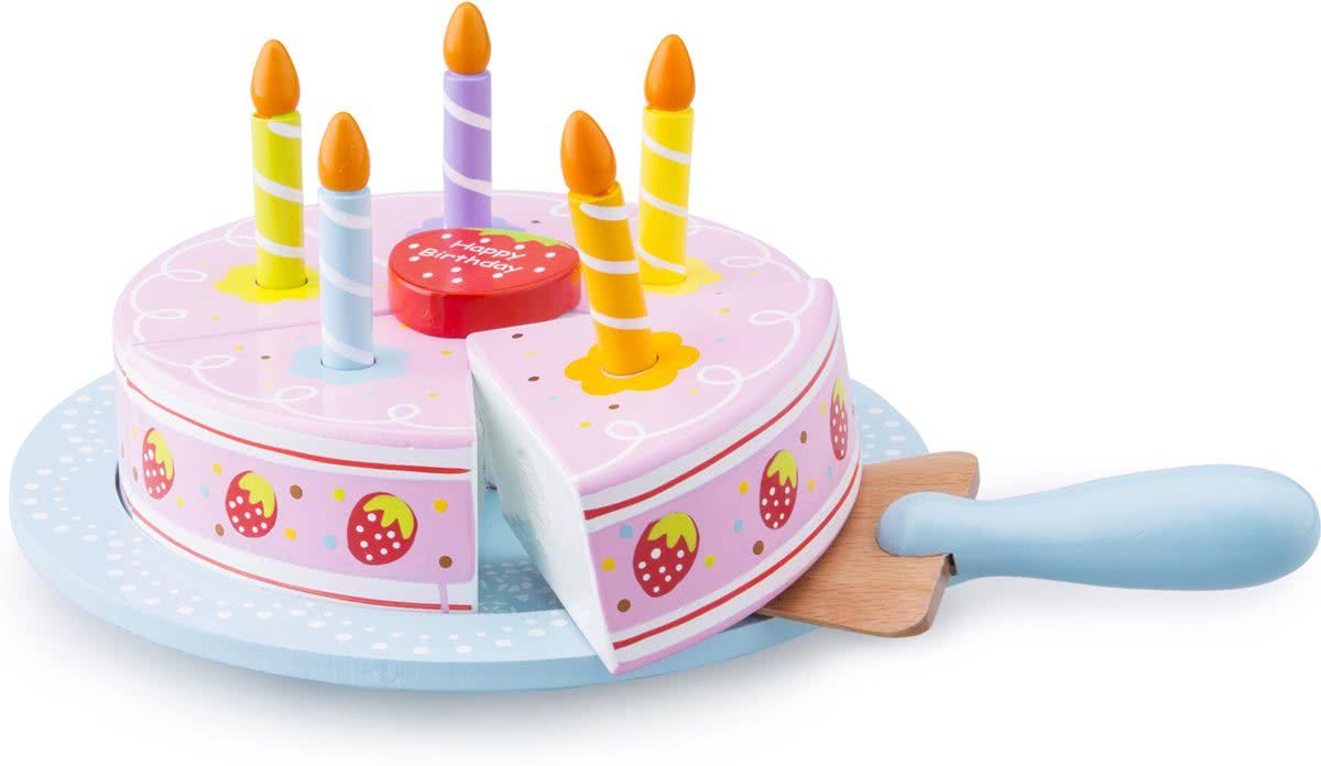 New Classic Toys Snijtaart verjaardag - Hout
