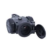 as - Schwabe Drievoudige contactdoos NF 2P + T 230V / 16A - versterkte rubberen contactdoos - bouwplaats/industrie/huis - IP44 - Made in Germany I 860455
