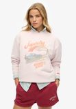 Superdry - Ruim Souvenir sweatshirt met grafische print en ronde hals - Dames - Truien