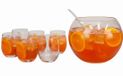 Secret de Gourmet Sangria / Punch bowl set - 8 delig - glas - incl. 6 glazen