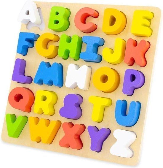 Ulysse Houten Alfabet Puzzel - 26 Stukjes - Hout - 2+ jaar