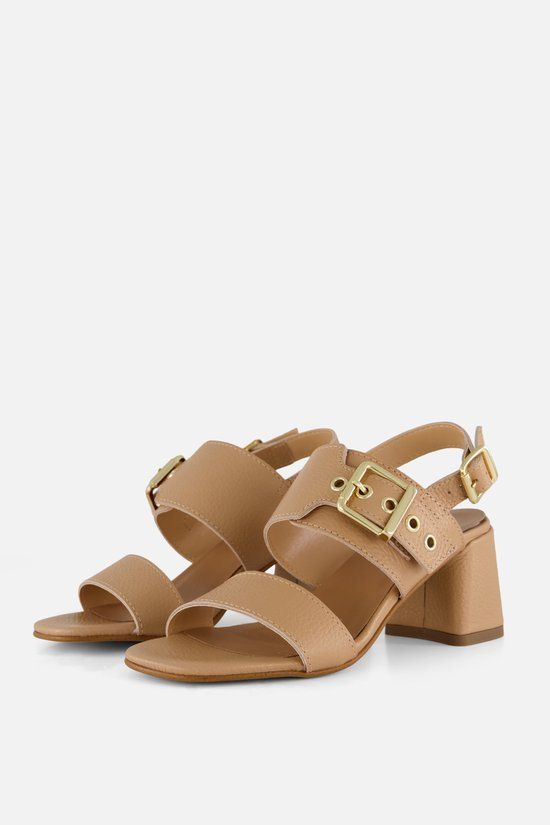 Linea Zeta Haksandalen cognac Leer - Maat 40