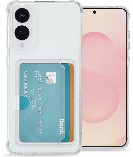 imoshion Hoesje met Pasjeshouder - Geschikt voor Samsung Galaxy S25 Edge - Transparant