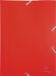 Exacompta 30x Elastomap 3 kleppen ondoorschijnende PP 4/10de - A4 - Rood
