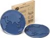 Qualy Earth Coaster Sous-verres (set de 2) - Bleu foncé