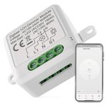 EMOS GoSmart Zigbee Slim-module, met app, dimbare inbouwdimmer voor afstandsbediening, spraakbesturing van de verlichting met Alexa en Google Home, voor enkele schakelaar