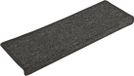 vidaXL Tapis d'escalier 15 pcs 65x21x4 cm gris foncé bord rectangulaire
