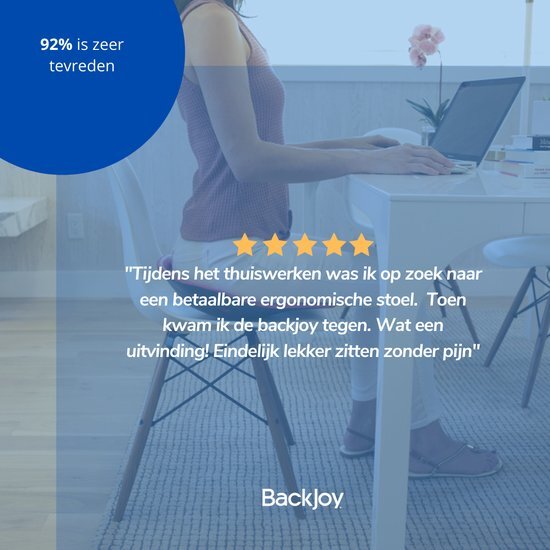 BackJoy Posture ergonomisch zitkussen blauw