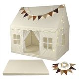 Relaxdays Speeltent - Beige - 125x130x95 cm
