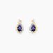 Angelika Boucles d'oreilles puces or jaune saphir