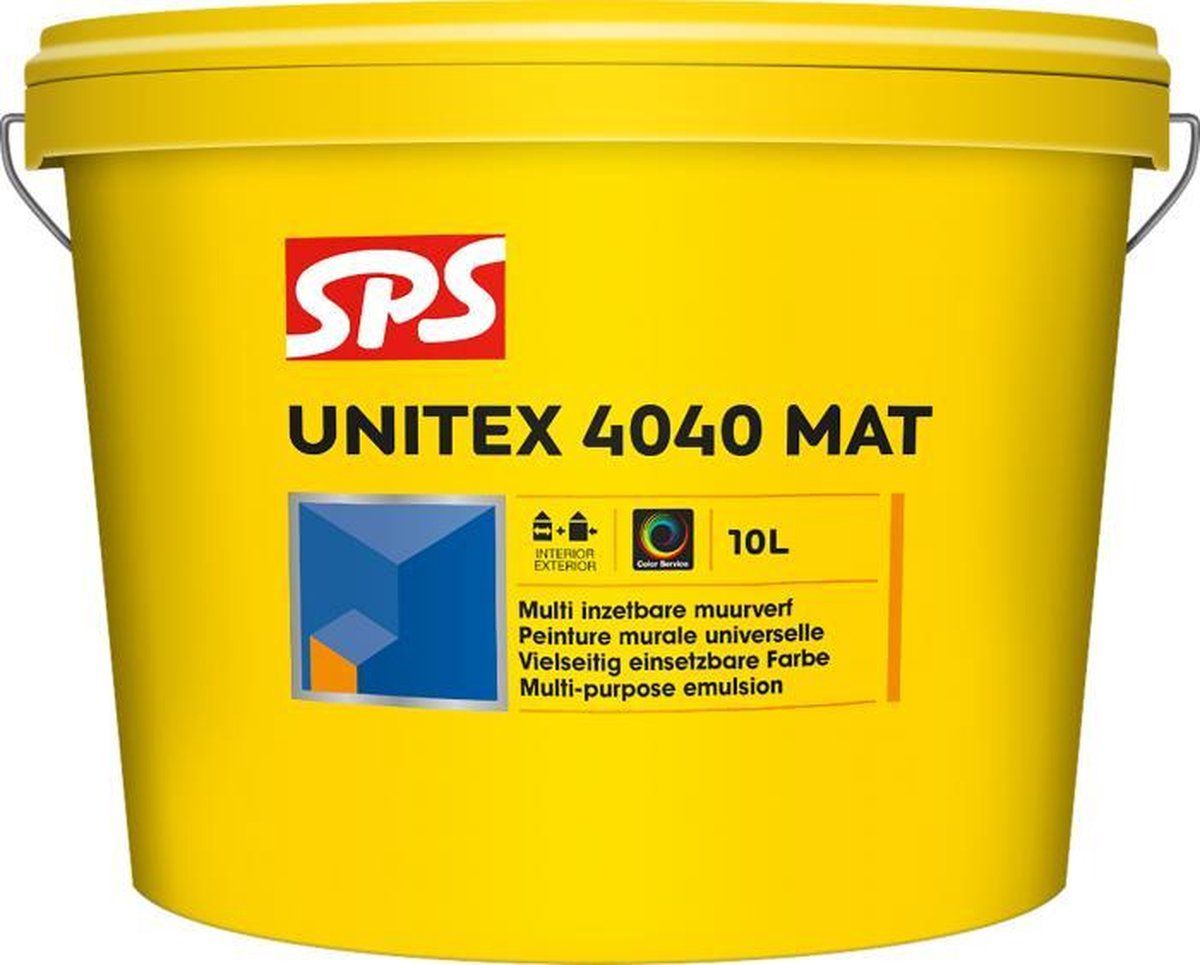 Sps Unitex 4040 Muurverf BI/BUI 10ltr - mat wit