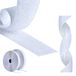 AIQInu Belcro Dubbelzijdig plakband, 5 m, zelfklevend, 16 mm breed, herbruikbaar, nylon, dubbelzijdig, extra sterk, voor kantoor, thuis, doe-het-zelf