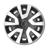 PETEX 16 inch wieldoppen/wieldoppen, 4 stuks, auto, auto - Revo Van bus camper, ABS kunststof in zwart/zilver