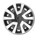 PETEX 16 inch wieldoppen/wieldoppen, 4 stuks, auto, auto - Revo Van bus camper, ABS kunststof in zwart/zilver