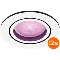 Philips Hue Centura Inbouwspot White and Color - Rond - Wit - 12 stuks