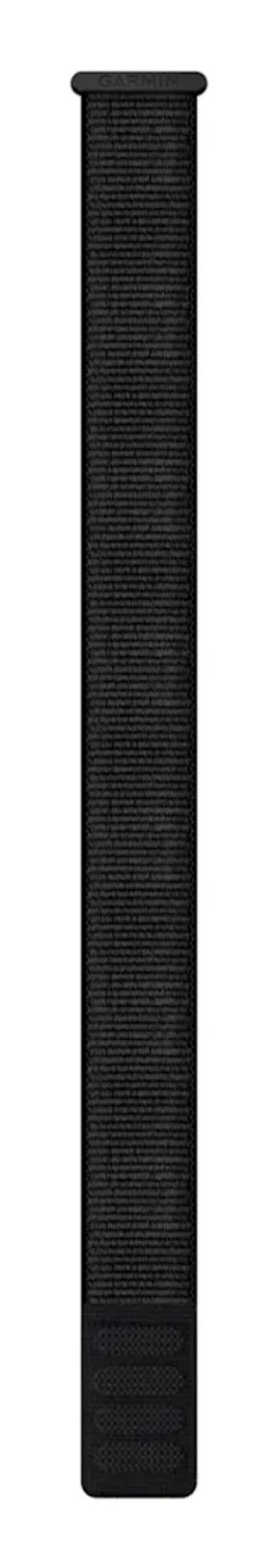 Garmin UltraFit Nylon Horlogeband - 22 mm - Zwart - Geschikt voor Garmin Epix / Fenix