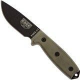 ESEE Model 3 survivalmes 3MIL-P-B - Zwart - Schede + riemclip en MOLLE-back