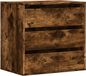 vidaXL Commode 60x41x58 cm bois traité couleur chêne fumé