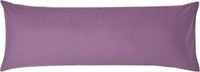Homescapes Kussensloop 50x140 cm voor Lichaamskussen – Paars – 100% Egyptisch Perkal Katoen – 200 TC