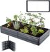 KADAX Verhoogd Tuinbed voor Groenten, Bloemen en Kruiden - Plantenbed, Kruidenbed, Groentebed, Bloembed - Bloemperk van Kunststof