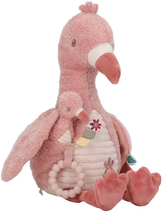 Little Dutch Safari Friends Activiteitenknuffel Flamingo