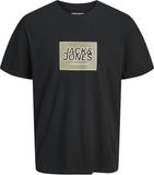 JACK&JONES JJRAIN TEE SS CREW NECK T-shirt Homme Noir Coton Taille S