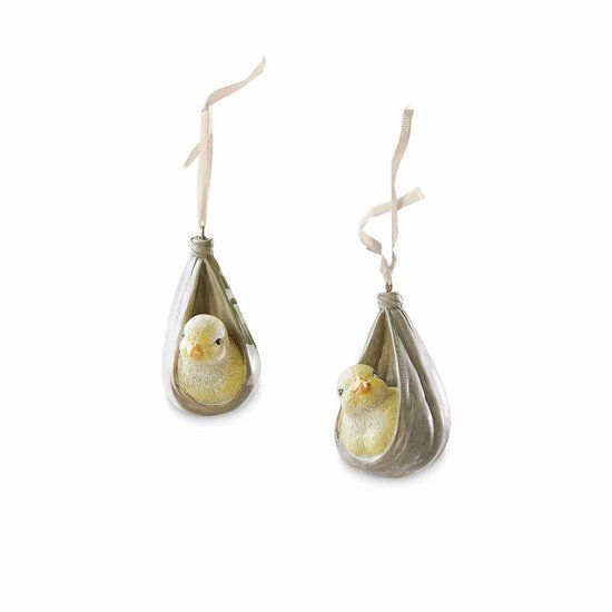 LOBERON Hanger set van 2 Melvil geel