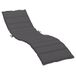 vidaXL Ligbedkussen 200x70x3 cm Oxford-stof antracietkleurig