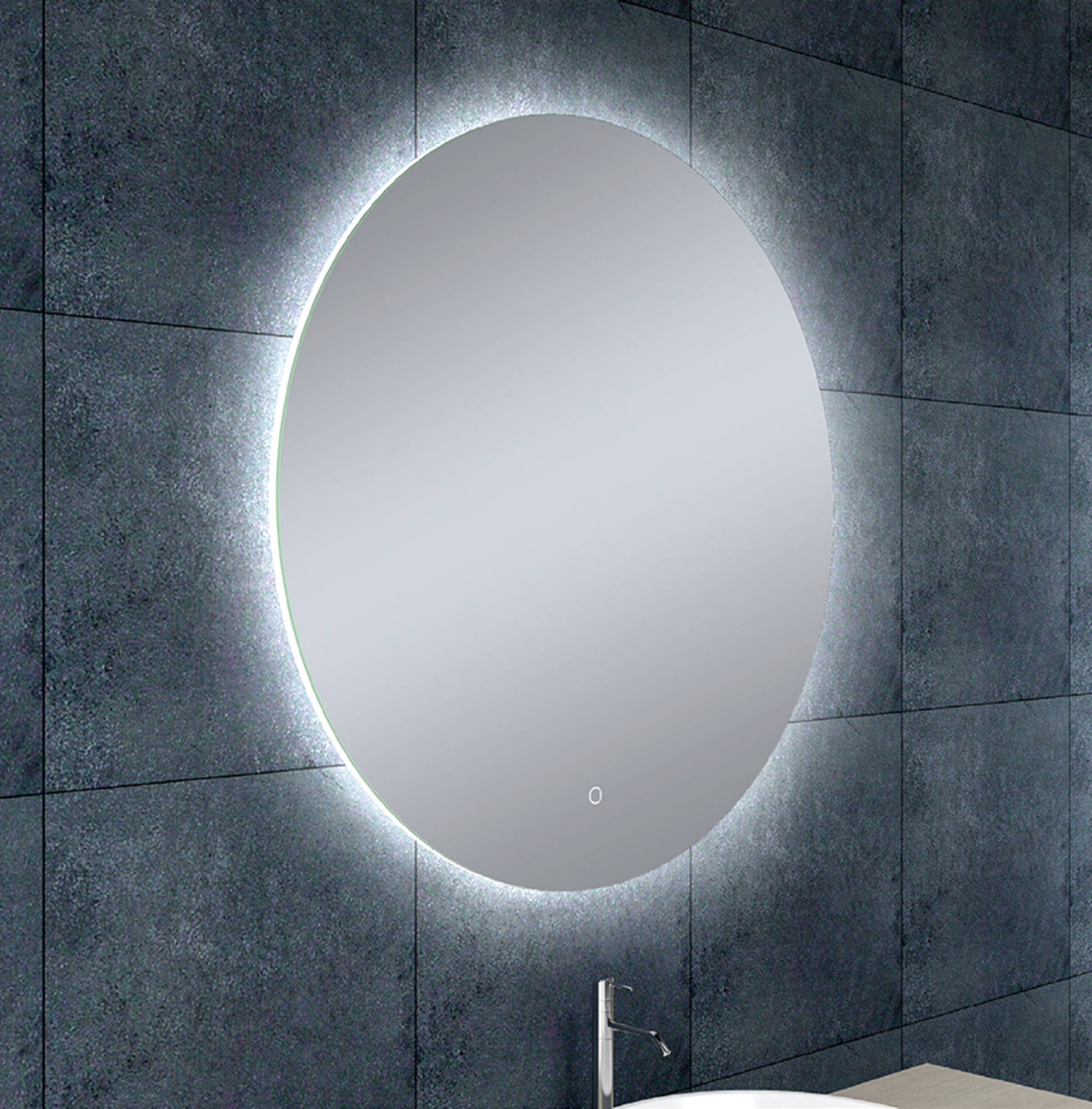 Saqu Spiegel 80 cm met LED verlichting en Verwarming