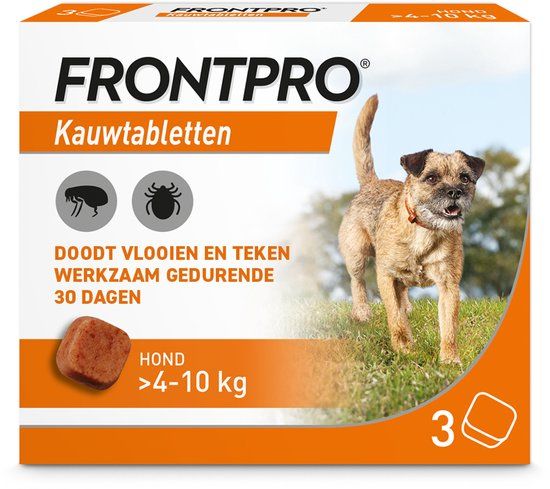 Frontpro Hond M 4-10 kg - 3 tabletten