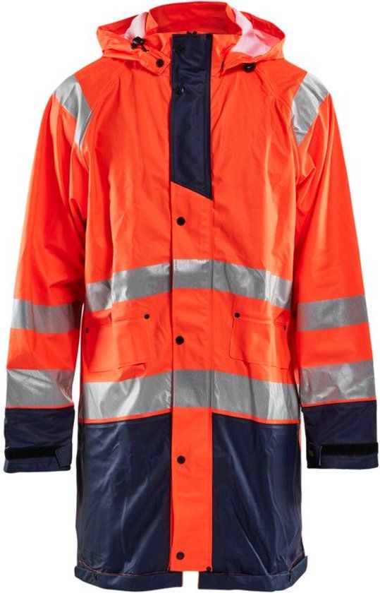 Blåkläder Blaklader Regenjas High vis LEVEL 1 4324-2000 - High Vis Oranje/Marineblauw - M