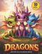 Dragons Grayscale Coloring Book
