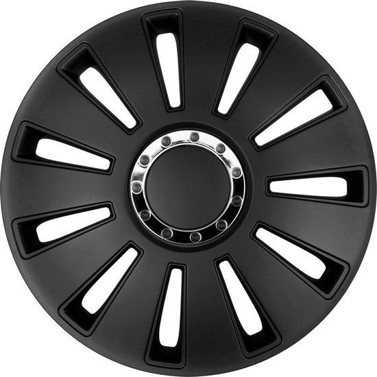 Autostyle Wieldoppen Silverstone Pro 13 Inch Zwart Set Van 4