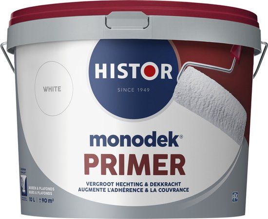 Histor Monodek Primer Mat - 10L - Wit - Voor Binnen